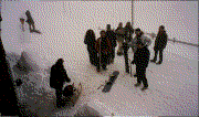 Gruppe im Nebel