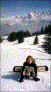Warten vor dem Snowapark